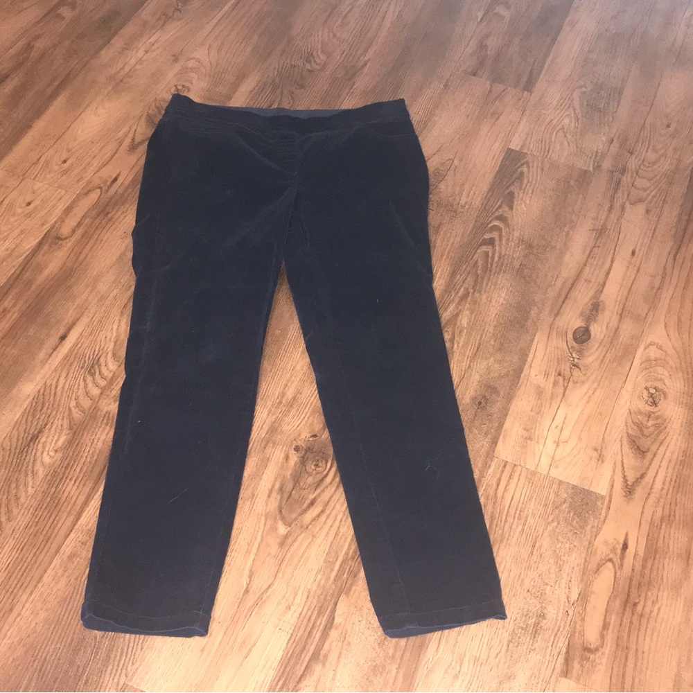 ⭐️ VINTAGE Corduroy Pants Black straight leg RAFAELLA WEEKEND COMFORT